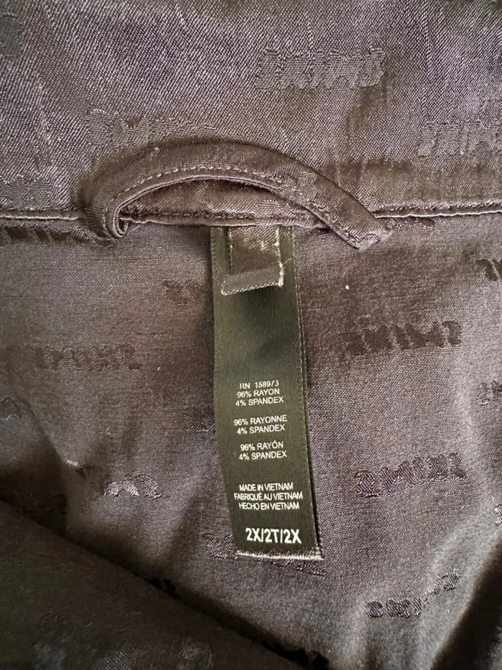 Skims Logo Button Down Sleepwear Long Sleeve Minimalist Black Cozy Relax 2X